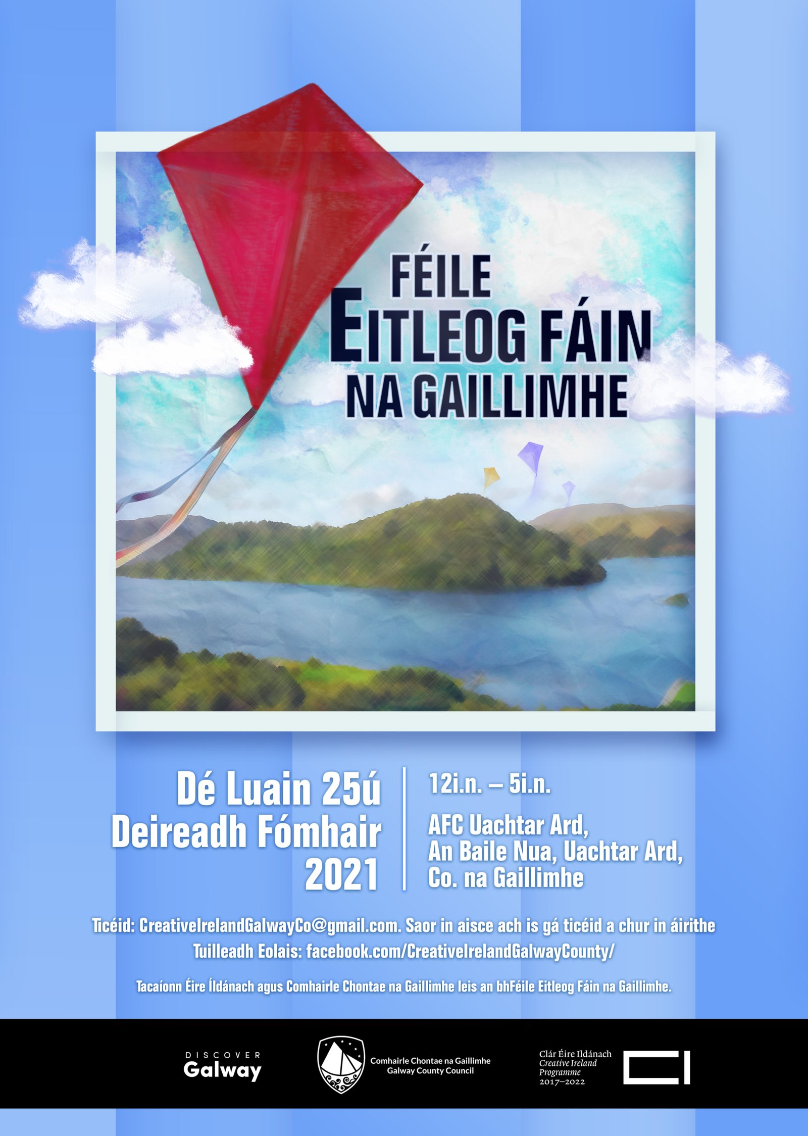 The Wandering Kite Festival Artwork Gaeilge